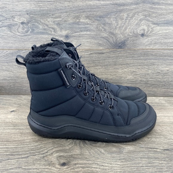 Vivobarefoot Gobi Hiber M Mens 9 Black Obsidian Primaloft Barefoot Winter Boots main image 5
